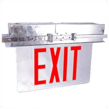 Recessed Aluminum LED Edgelit Exit (RELZXTE)